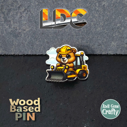 Bear - Construction Animals - LDC - JW Pin - Full Color