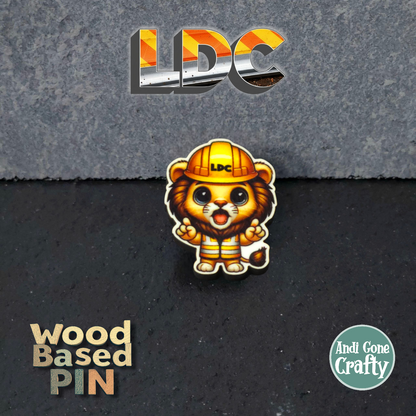 Lion - Construction Animals - LDC - JW Pin - Full Color