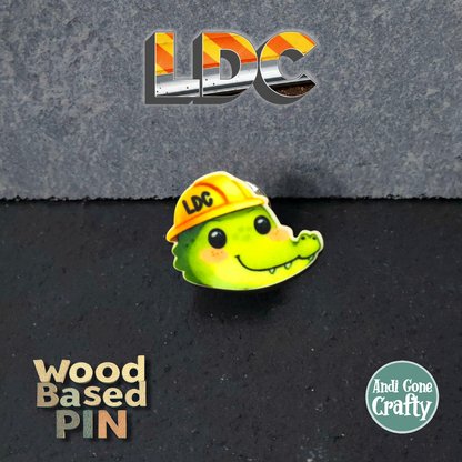 Crocodile Head - Construction Animals - LDC - JW Pin - Full Color