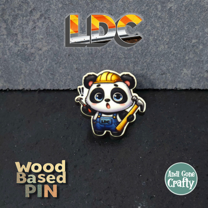 Panda - Construction Animals - LDC - JW Pin - Full Color