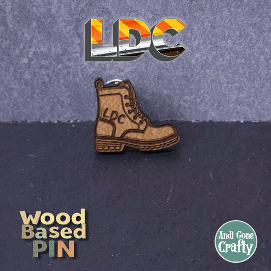 Boot - LDC - JW Pin - Cherry Wood