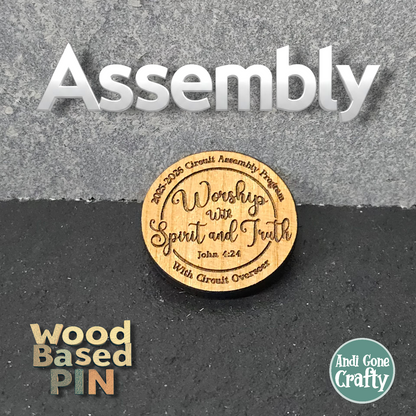 Worship in Spirit and Truth - 2025-2026 Assembly w/ CO - JW Pin - Cherry Wood