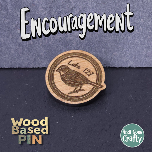 Circle - Sparrow - JW Encourage Pin