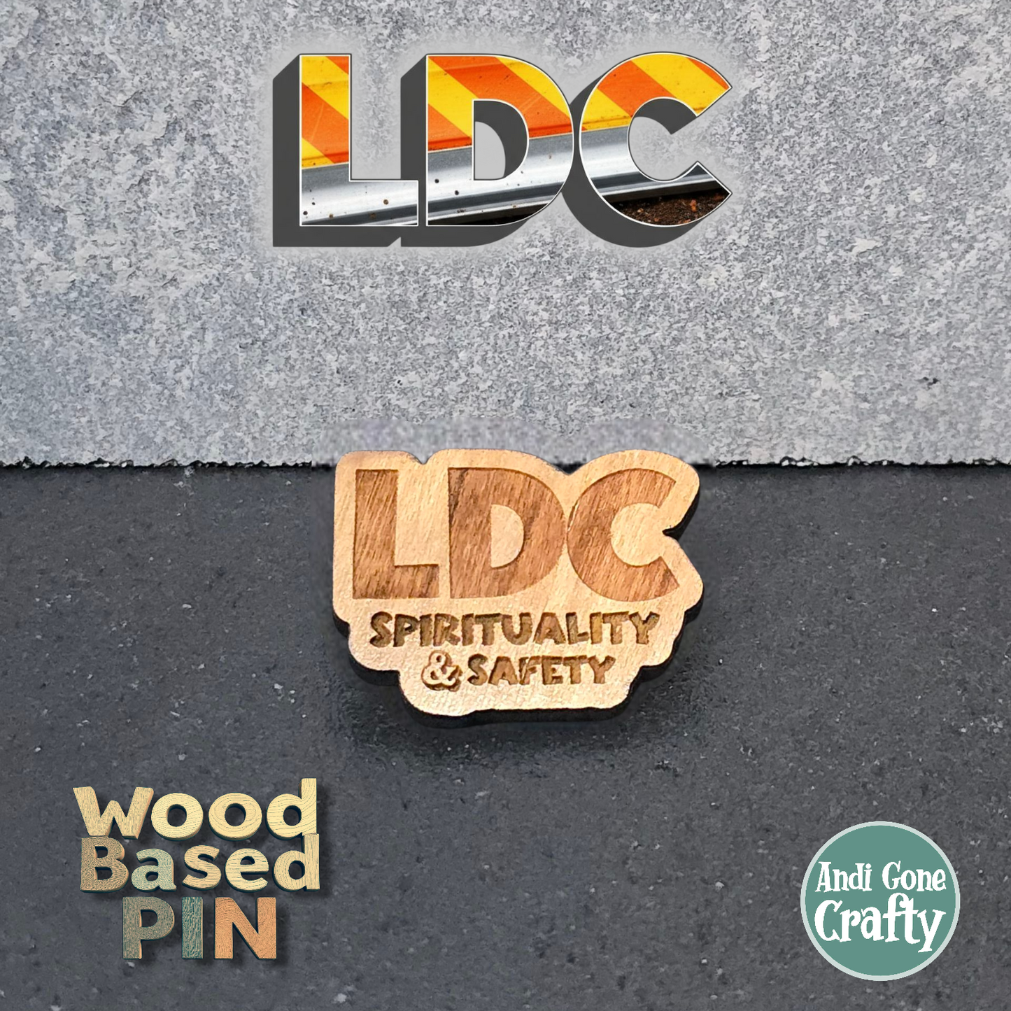 Safety & Spirituality - LDC - JW Pin - Cherry Wood