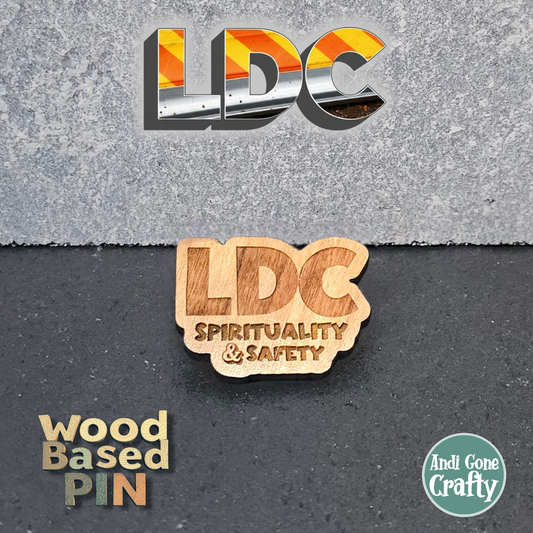 Safety & Spirituality - LDC - JW Pin - Cherry Wood
