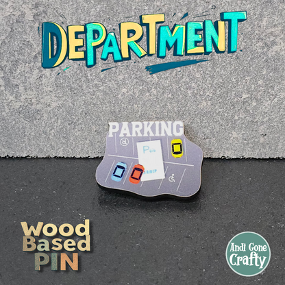 Grey Lot - Parking - JW Department Pin