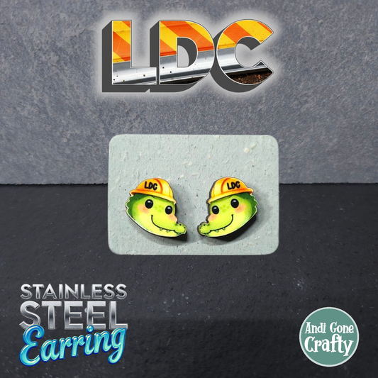 Crocodile Head - Animal - LDC Earrings - Stainless Steel