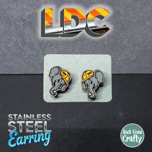 Boy Elephant - Animal - LDC Earrings - Stainless Steel