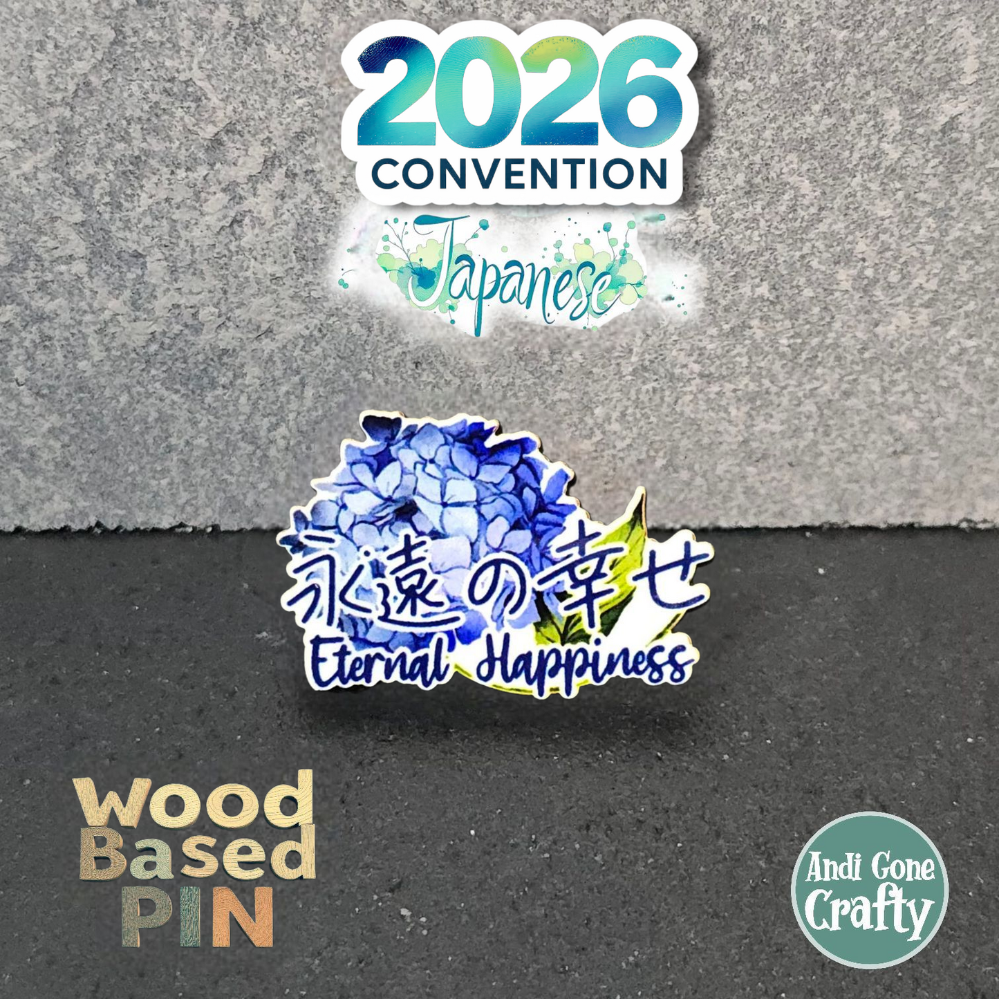 Japanese 1 - Eternal Happiness - 2026 Convention - JW Pin - Color Pin