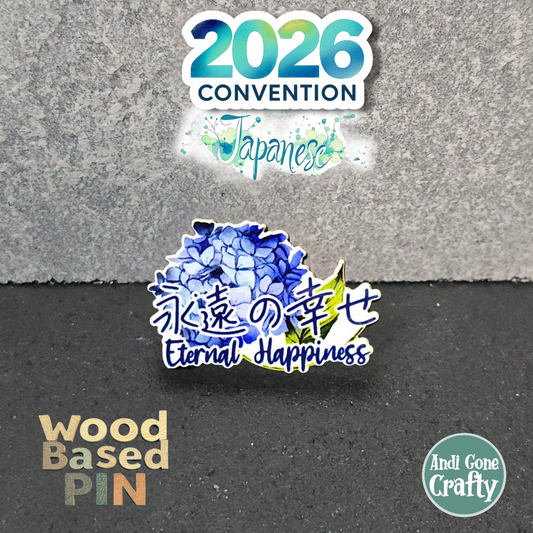 Japanese 1 - Eternal Happiness - 2026 Convention - JW Pin - Color Pin
