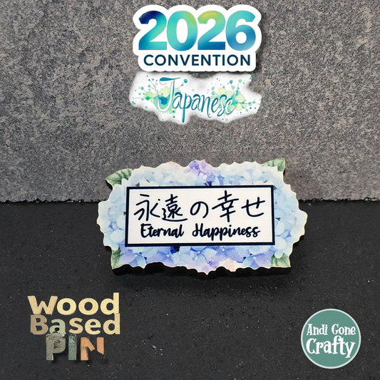 Japanese 2 - Eternal Happiness - 2026 Convention - JW Pin - Color Pin