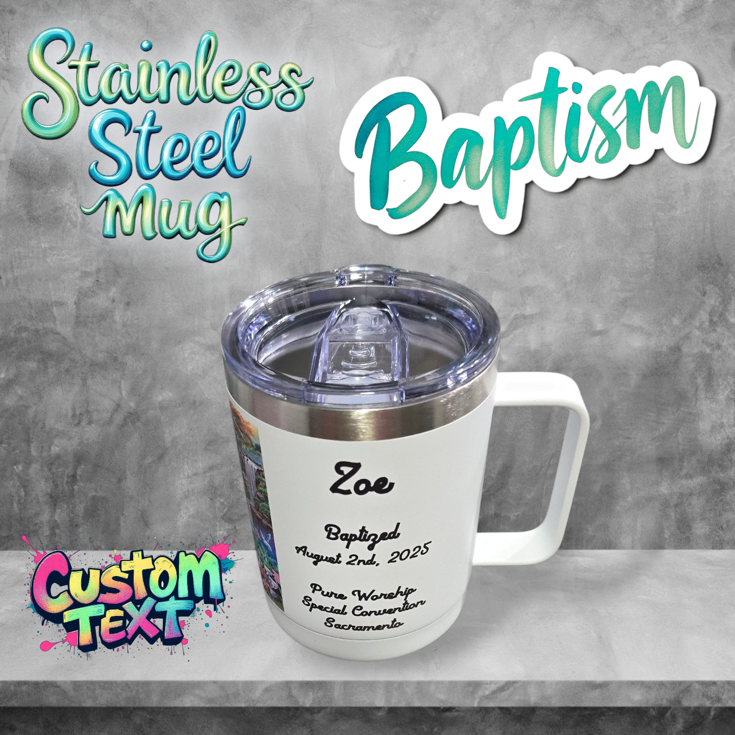 JW Baptism Mug (Stainless Steel or Ceramic)