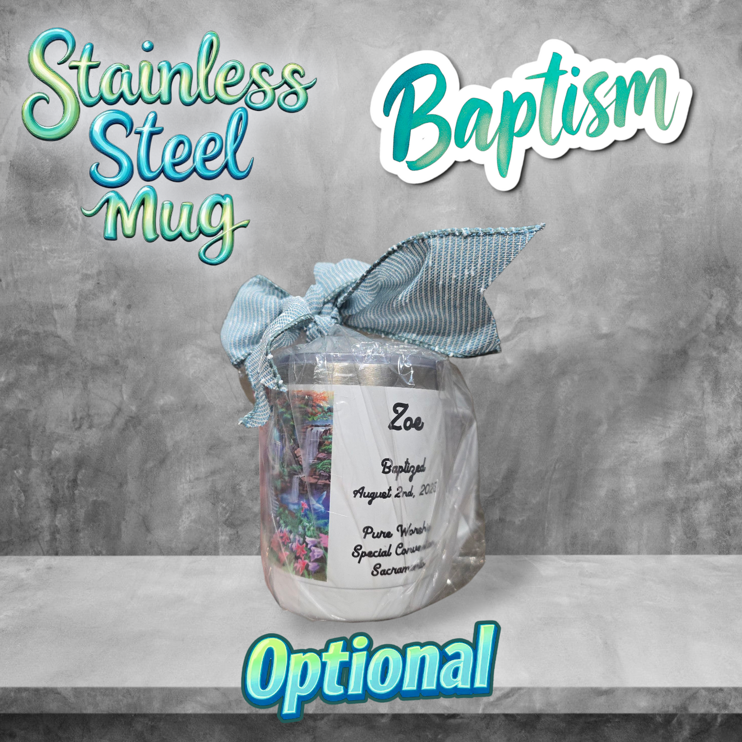 JW Baptism Mug (Stainless Steel or Ceramic)
