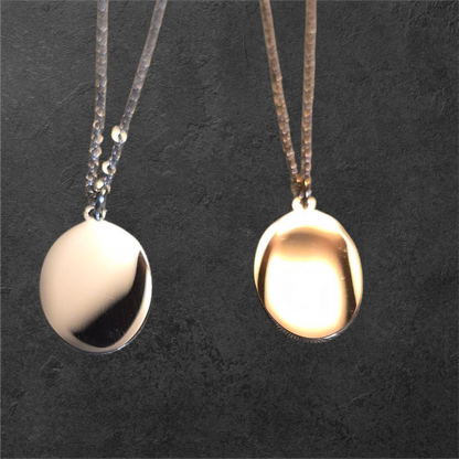 Oval Pendant - Ready to be Engraved - Premium Stainless Steel Piece #700035