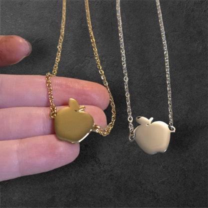 Teacher / School Apple - Ready to be Engraved - Premium Stainless Steel Piece #700034