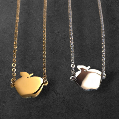 Teacher / School Apple - Ready to be Engraved - Premium Stainless Steel Piece #700034