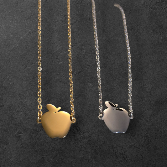 Teacher / School Apple - Ready to be Engraved - Premium Stainless Steel Piece #700034