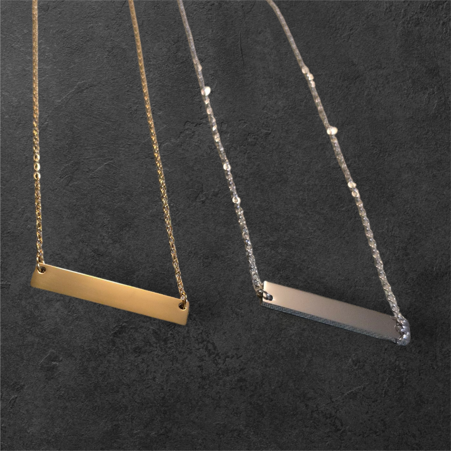 Standard Horizontal Bar - Ready to be Engraved - Premium Stainless Steel Piece #700020