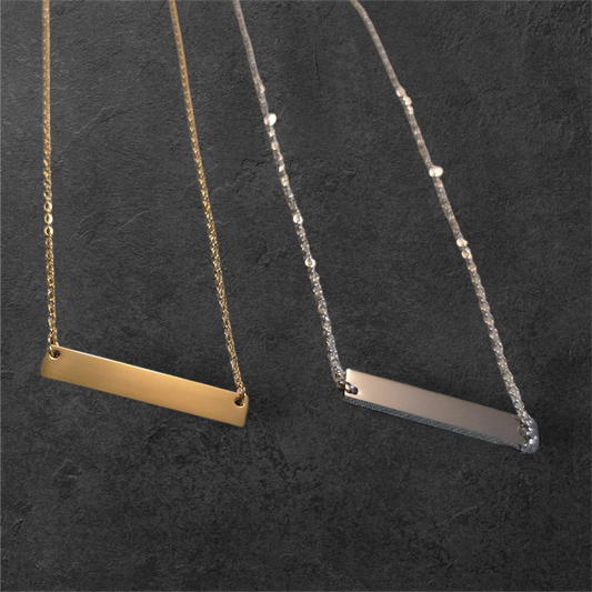 Standard Horizontal Bar - Ready to be Engraved - Premium Stainless Steel Piece #700020