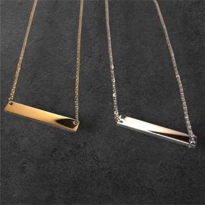 Standard Horizontal Bar - Ready to be Engraved - Premium Stainless Steel Piece #700020