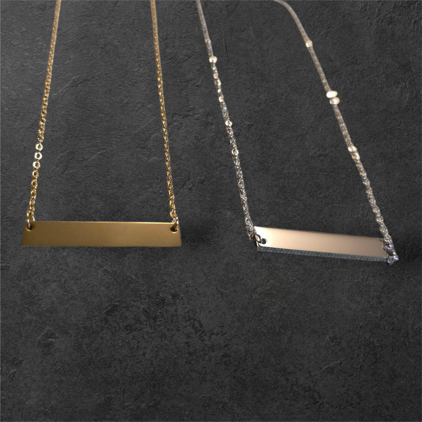 Standard Horizontal Bar - Ready to be Engraved - Premium Stainless Steel Piece #700020