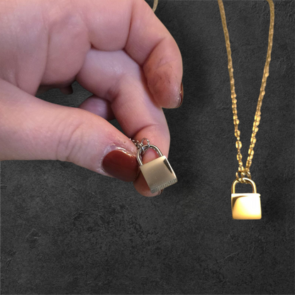 "Petite" Locks - Ready to be Engraved - Premium Stainless Steel Piece #700028