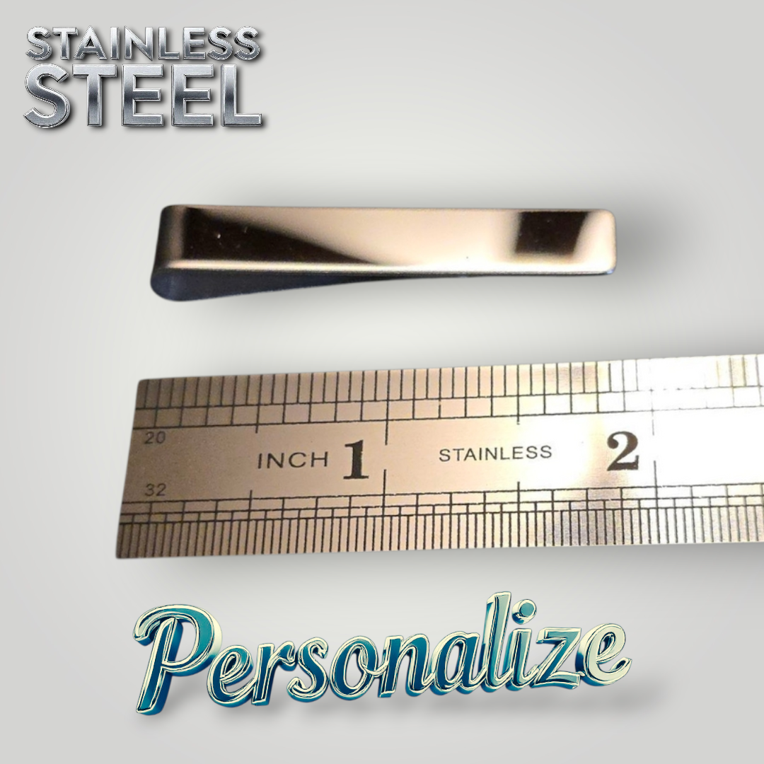 Tie Clips - Ready to be Engraved - Premium Stainless Steel Piece #700017