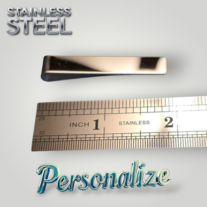 Tie Clips - Ready to be Engraved - Premium Stainless Steel Piece #700017
