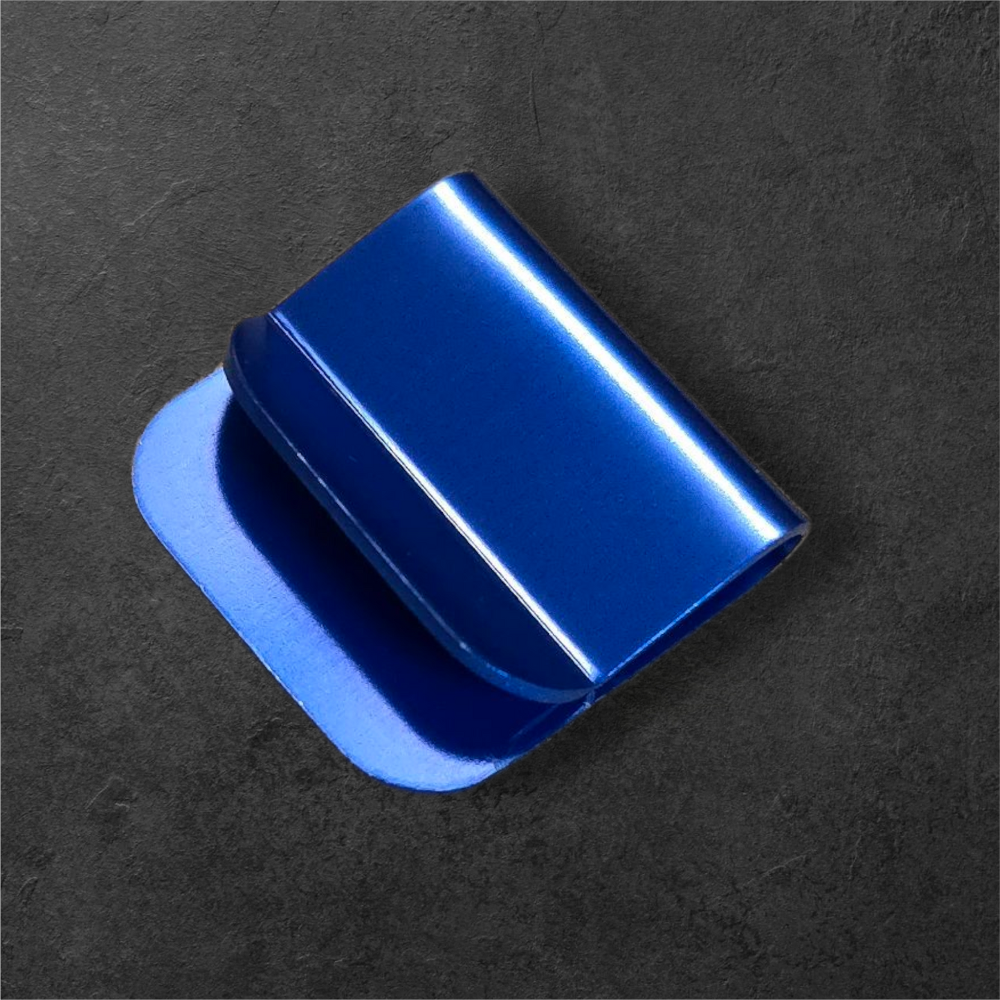 Blue Hat Clip - Ready to be Engraved - Premium Stainless Steel Piece #700009