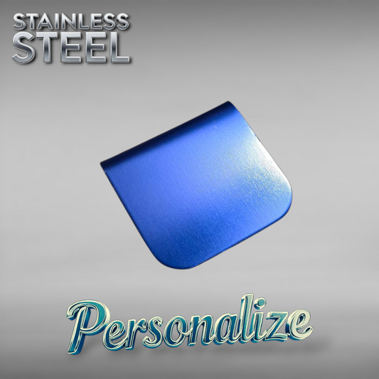 Blue Hat Clip - Ready to be Engraved - Premium Stainless Steel Piece #700009
