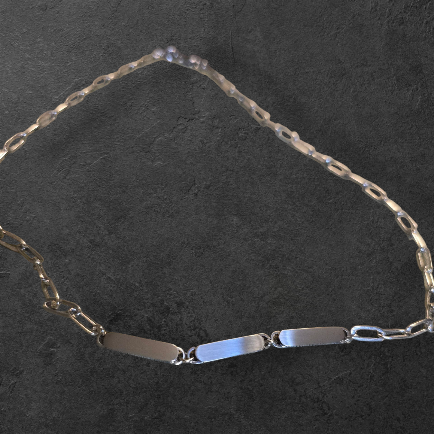 Paper Clip Necklace - Ready to be Engraved - Premium Stainless Steel Piece #700023