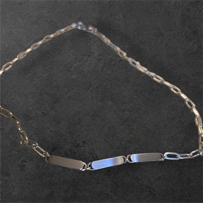 Paper Clip Necklace - Ready to be Engraved - Premium Stainless Steel Piece #700023