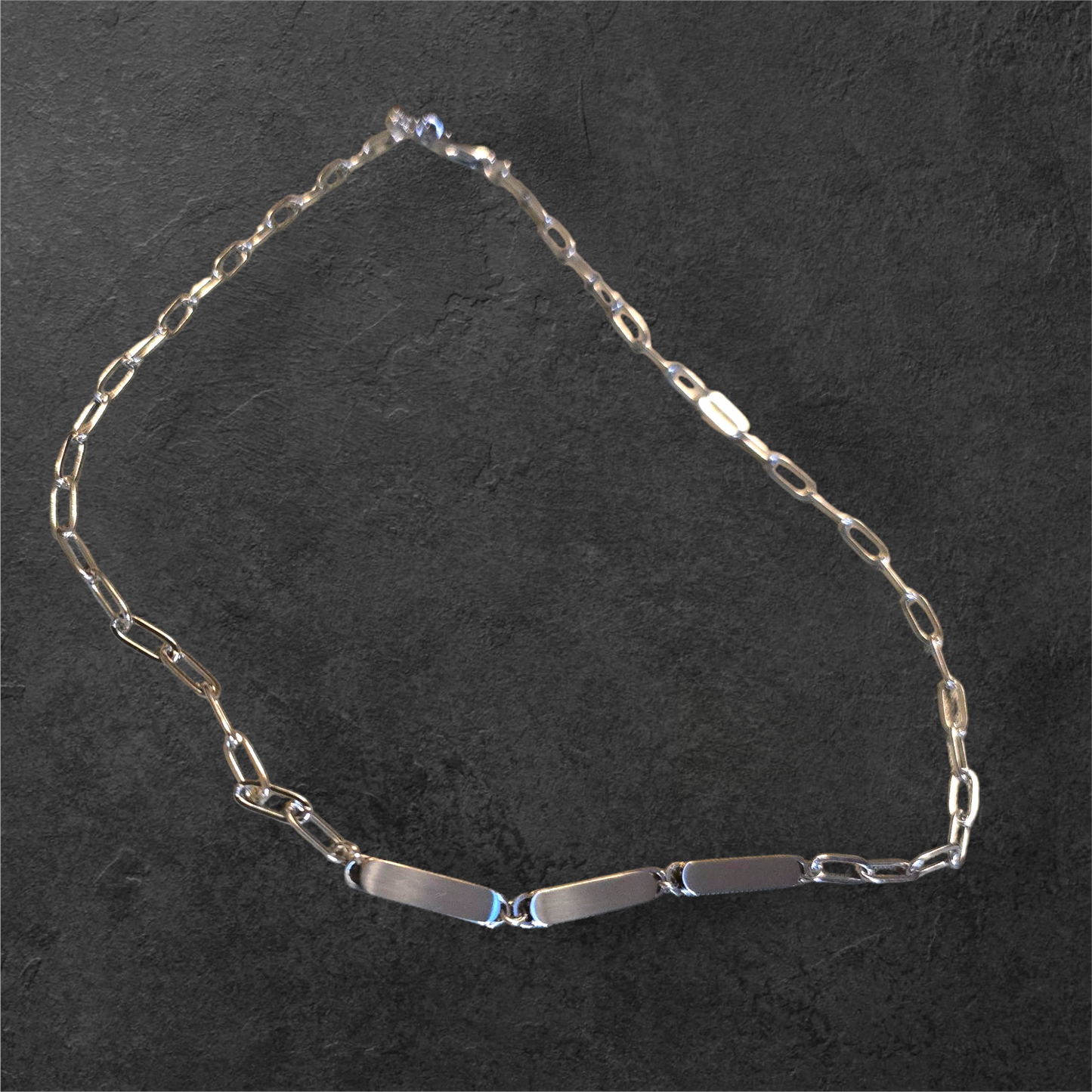 Paper Clip Necklace - Ready to be Engraved - Premium Stainless Steel Piece #700023