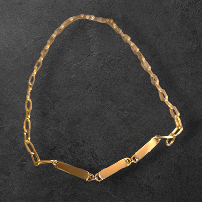 Paper Clip Necklace - Ready to be Engraved - Premium Stainless Steel Piece #700023