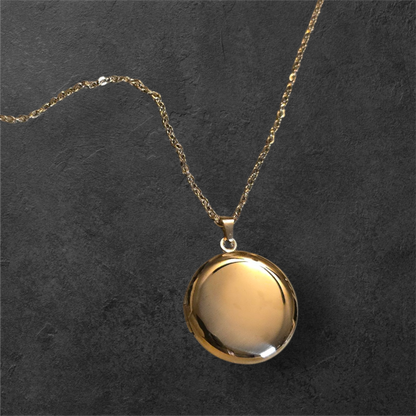 Circle Locket - Ready to be Engraved - Premium Stainless Steel Piece #700026