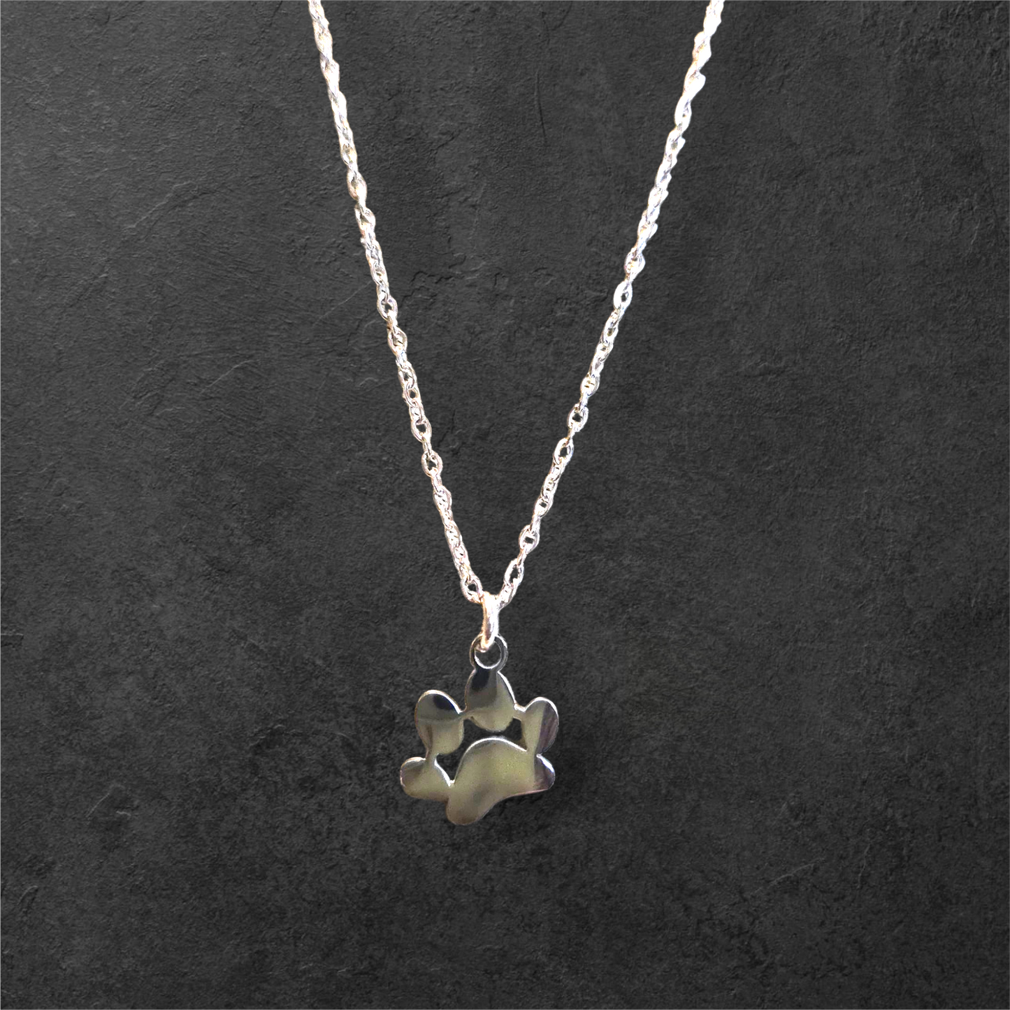 "Petite" Paw - Ready to be Engraved - Premium Stainless Steel Piece #700002