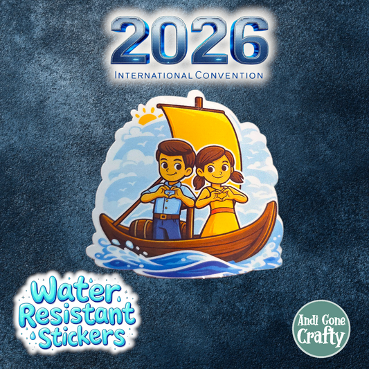 JW Kids Stickers (18 Pack) - Porto Portugal - 2026 International Convention of Jehovah's Witnesses - JW Gifts and Souvenirs