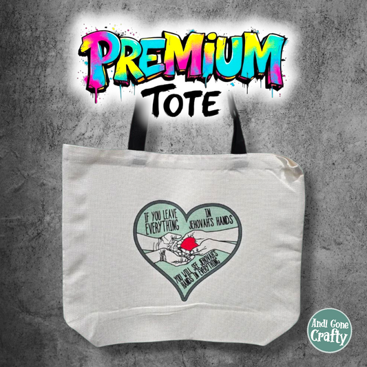 See Jehovah's Hands - Premium Tote Bag