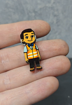Safety Vest Attendant - Kid - JW Department Pin