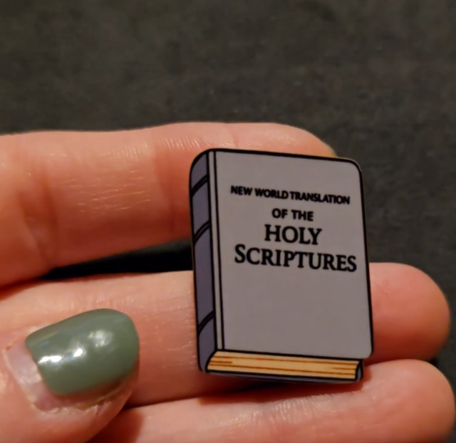 NWT Cartoon - Bible - JW Pin