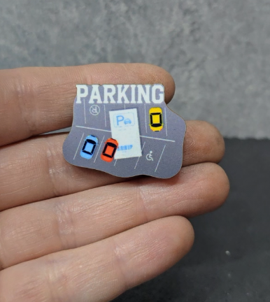 Grey Lot - Parking - JW Department Pin