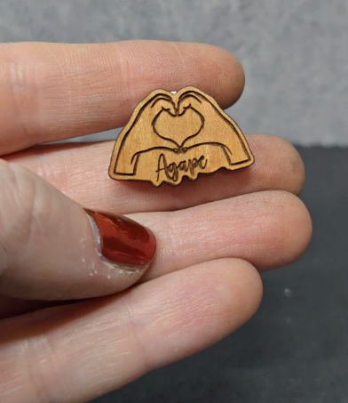 Agape - Hands Heart - JW Pin
