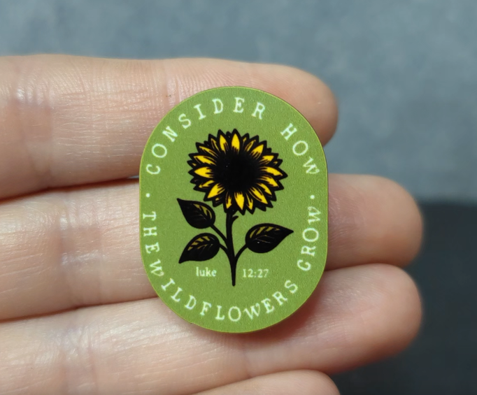 Consider Wildlfowers - Sunflower Single Color - JW Encourage Pin