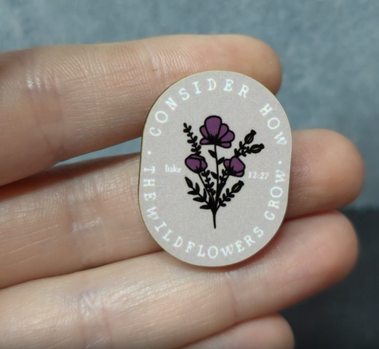 Consider Wildlfowers - Purple Single Color - JW Encourage Pin