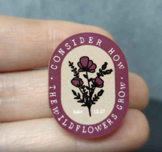 Consider Wildlfowers - Purple Duo Color - JW Encourage Pin