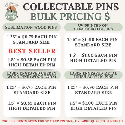 Made-to-Order Collectable Pins – Custom Graphics
