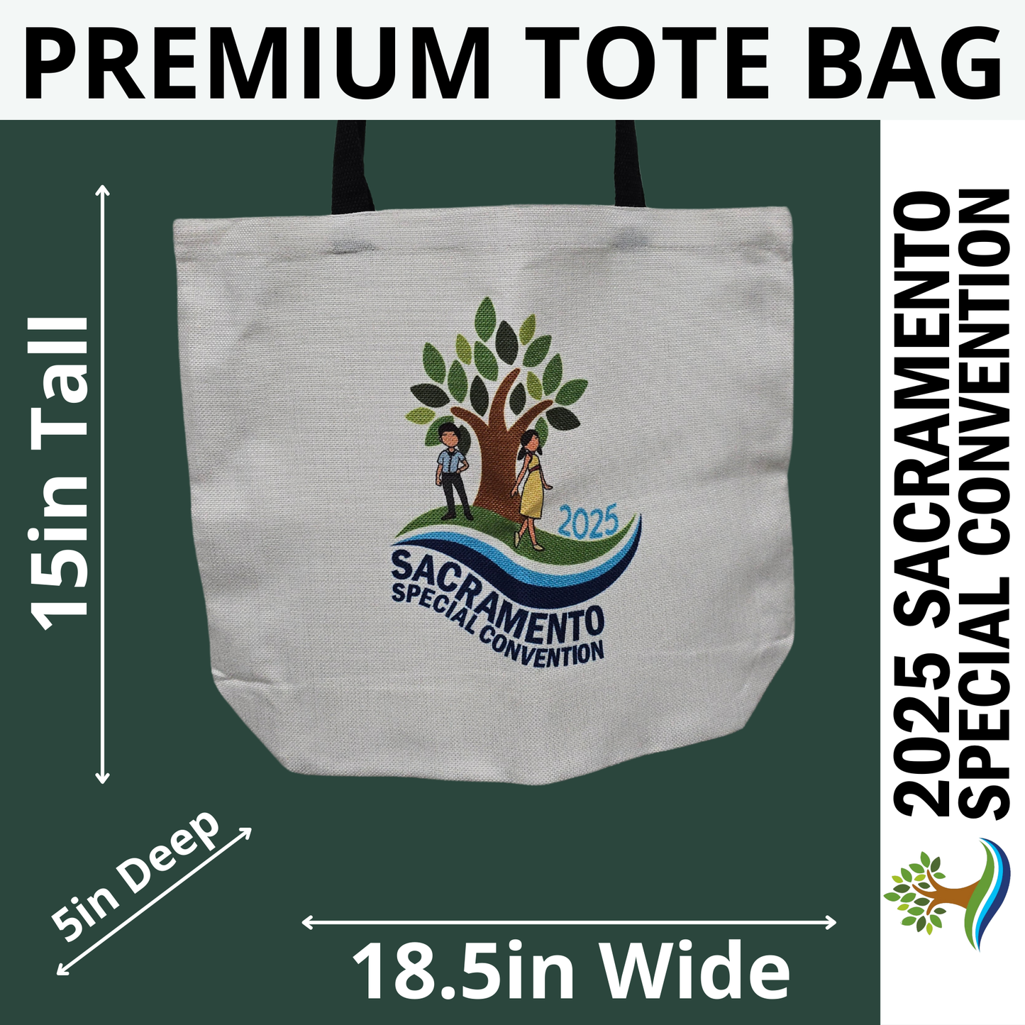 Tree w/ JW Kids - Sacramento Special Convention - Premium Tote Bag