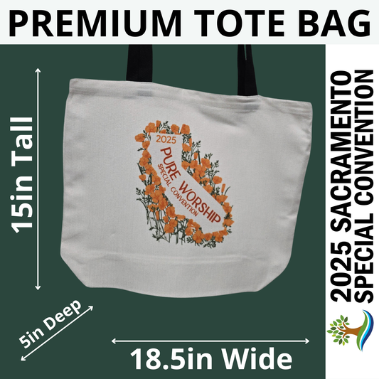 CA Poppy Pure Worship - Sacramento Special Convention - Premium Tote Bag