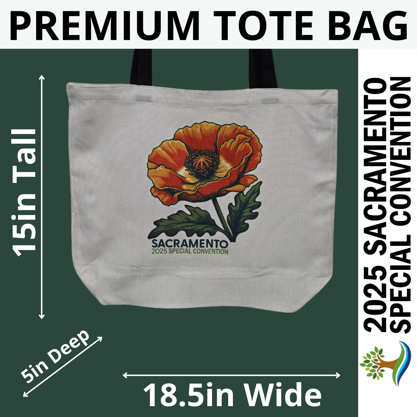 Poppy - Sacramento Special Convention - Premium Tote Bag