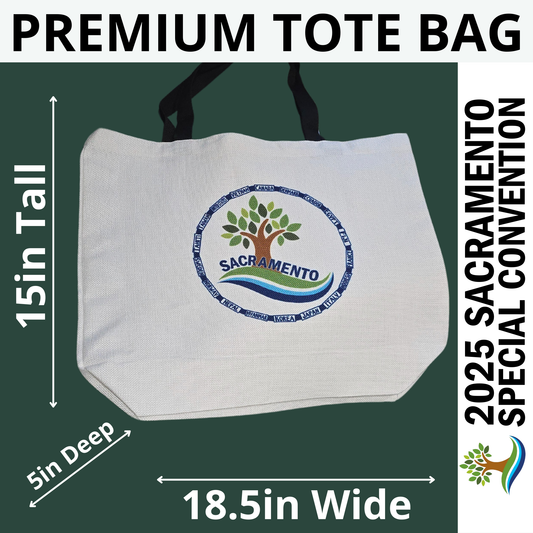Attending Convention Locations - Circle - Sacramento Special Convention - Premium Tote Bag